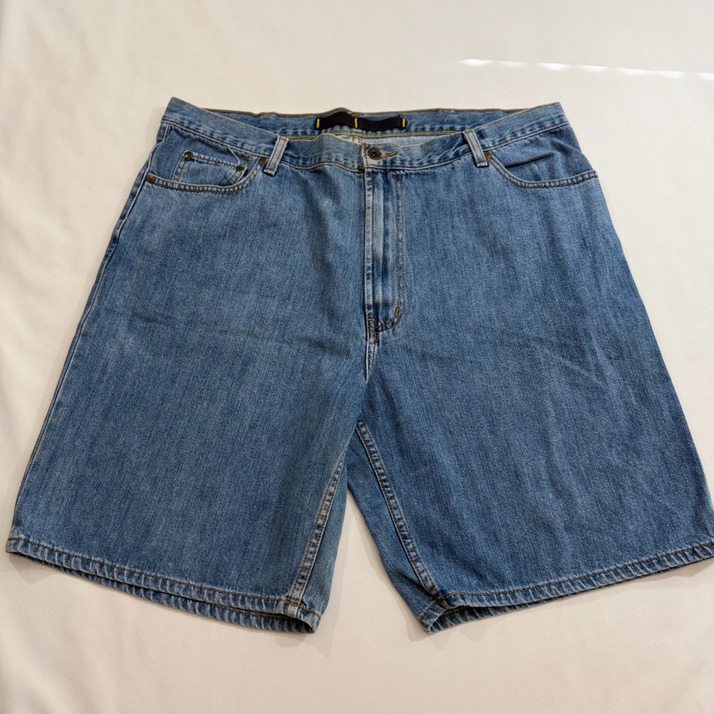 Nautica Denim Shorts Mens 40 Blue Relaxed Fit Medium Wash 100% Cotton Baggy